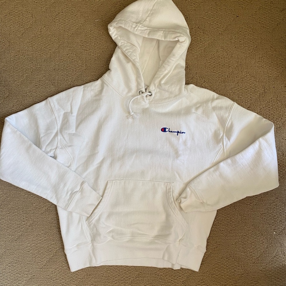 Champion Classic White Pullover Hoodie